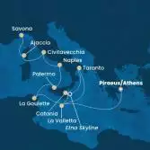 Greece, Malta, Italy, Corsica (France)