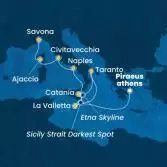 Greece, Malta, Italy, Corsica (France)