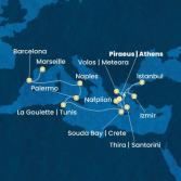 Greece, Turkey, Tunisia, Italy, Spain, France