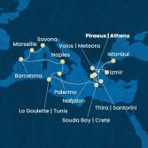 Greece, Turkey, Tunisia, Italy, Spain, France