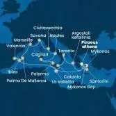 Greece, Malta, Balearic Islands, Spain, France, Italy