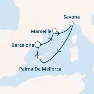 Spain, France, Italy, Balearic Islands