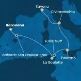 Spain, Tunisia, Italy