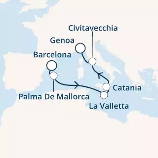 Spain, Balearic Islands, Malta, Italy