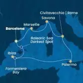 Spain, Balearic Islands, Italy, France