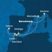 Spain, Gibraltar, Portugal, France, Italy