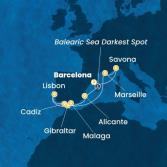 Spain, Portugal, Gibraltar, France, Italy