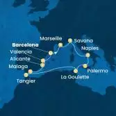 Spain, France, Italy, Tunisia, Morocco