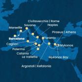 Spain, France, Italy, Malta, Greece