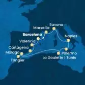 Spain, France, Italy, Tunisia, Morocco