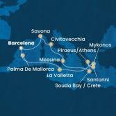 Spain, Balearic Islands, Malta, Greece, Italy