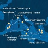 Spain, Balearic Islands, Malta, Greece, Italy