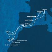 Spain, France, Italy, Madeira , Canary Islands