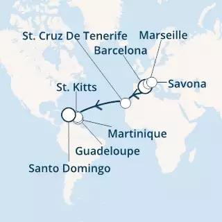 Spain, France, Italy, Canary Islands, Antilles