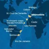 Spain, Portugal, Canary Islands, Cape Verde, Brazil