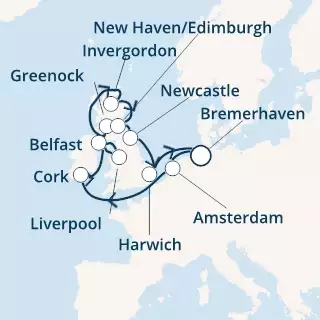 Germany, Netherlands, Ireland, Scotland, England
