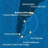 Argentina, Uruguay, Chile, Falkland Islands