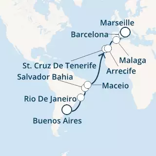 Argentina, Brazil, Canary Islands, Spain, France