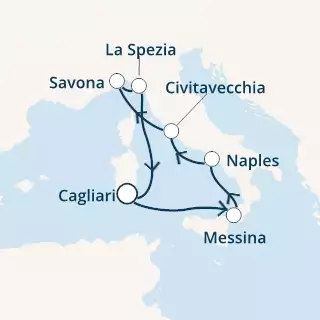 COSTA SMERALDA - itinerár  6 nocí odchod z CAGLIARI dňa 20/10/2020 - Italy