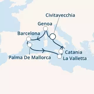 Italy, Spain, Balearic Islands, Malta