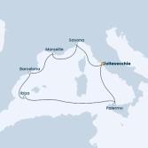 Italy, France, Spain, Balearic Islands