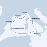 Italy, France, Spain, Balearic Islands