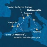 Italy, France, Spain, Balearic Islands