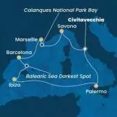 Italy, France, Spain, Balearic Islands