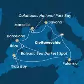 Italy, France, Spain, Balearic Islands