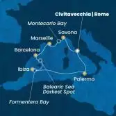 Italy, France, Spain, Balearic Islands