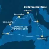 Italy, France, Spain, Balearic Islands