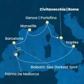 Italy, France, Spain, Balearic Islands