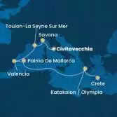 Italy, France, Spain, Balearic Islands, Greece