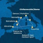 Italy, France, Spain, Balearic Islands