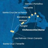 Italy, France, Spain, Morocco, Canary Islands