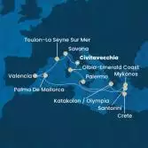 Italy, France, Spain, Balearic Islands, Greece