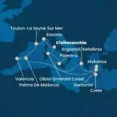 Italy, France, Spain, Balearic Islands, Greece