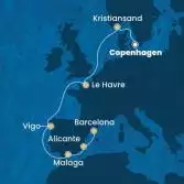 Denmark, Norway, France, Spain