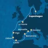 Denmark, France, Spain, Portugal, Italy