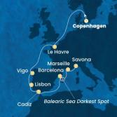 Denmark, France, Spain, Portugal, Italy