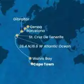 South Africa, Namibia, Canary Islands, Gibraltar, Spain, Italy