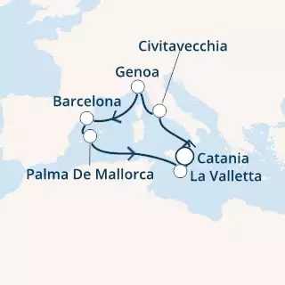 Italy, Spain, Balearic Islands, Malta
