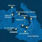 Italy, Malta, Tunisia, Corsica (France)