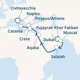 United Arab Emirates, Oman, Jordan, Greece, Italy