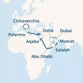 United Arab Emirates, Oman, Jordan, Italy