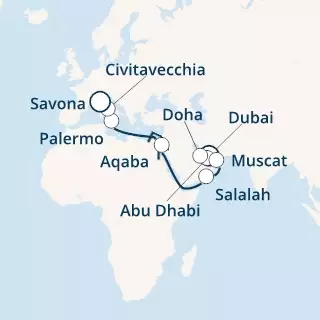 United Arab Emirates, Oman, Jordan, Italy