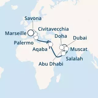 United Arab Emirates, Oman, Jordan, Italy, France