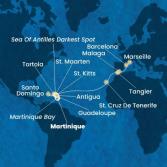 Antilles, Virgin Islands, Canary Islands, Morocco, Spain, France