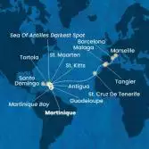 Antilles, Virgin Islands, Canary Islands, Morocco, Spain, France