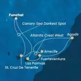 Madeira , Canary Islands, Morocco, Spain